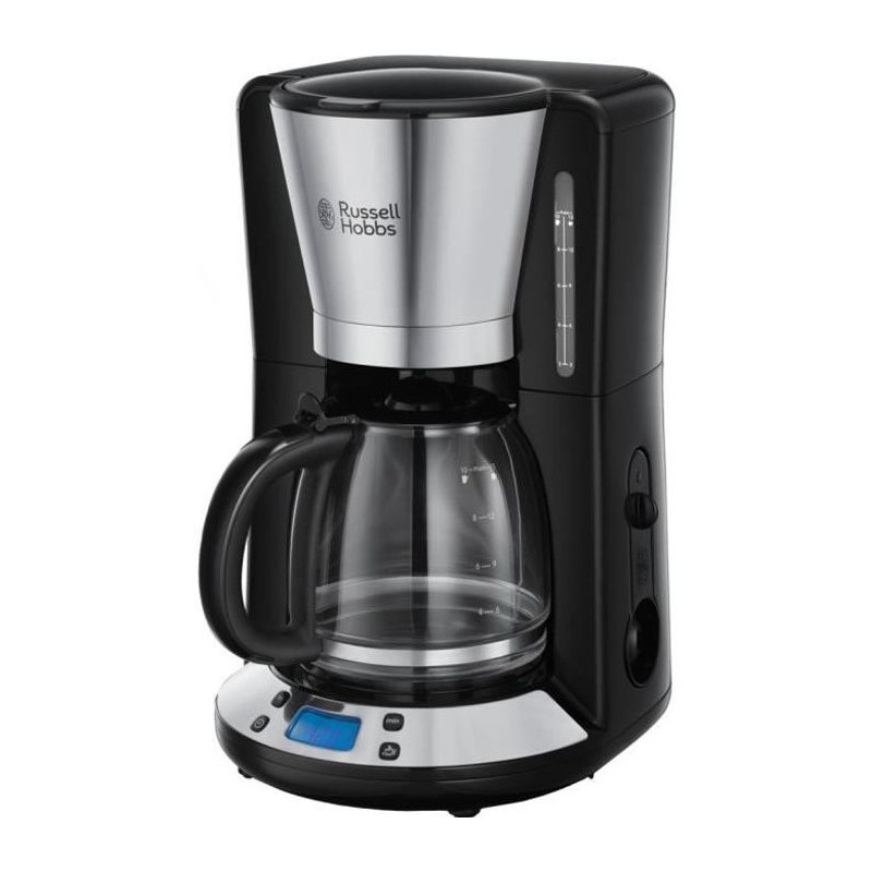 Russell Hobbs 24030-56 Machine a Café, Cafetiere Filtre Programmable 1,25L Victory, Rapide, Cuillere Dosette, Plaque Chaude