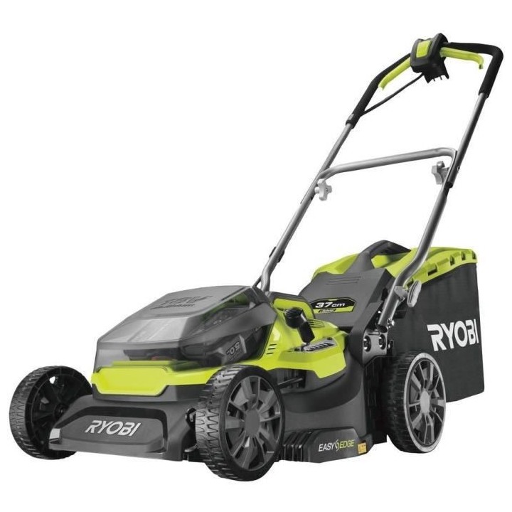 Tondeuse hybride RYOBI 36V LithiumPlus coupe 37cm - 2 batteries 5,0 Ah