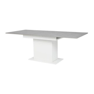 Table a manger extensible BE ALIVE - avec rangement - Décor béton et
