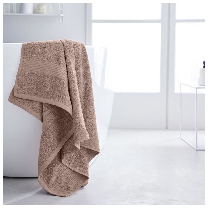 Drap de Bain TODAY 70x130 cm 100% Coton - Rose des sables