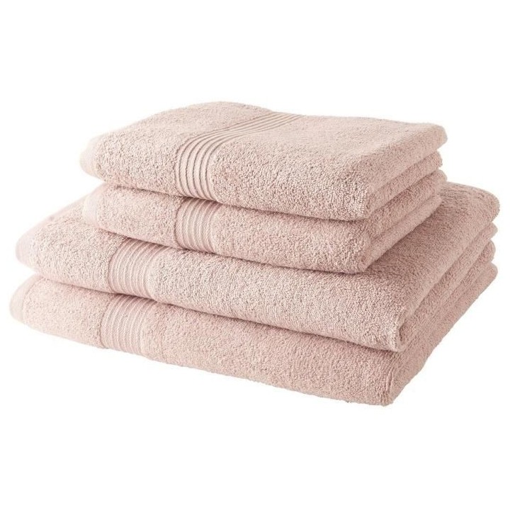 2 Serviettes de toilette TODAY 50x90 + 2 Draps de bain 70x130 cm 100%
