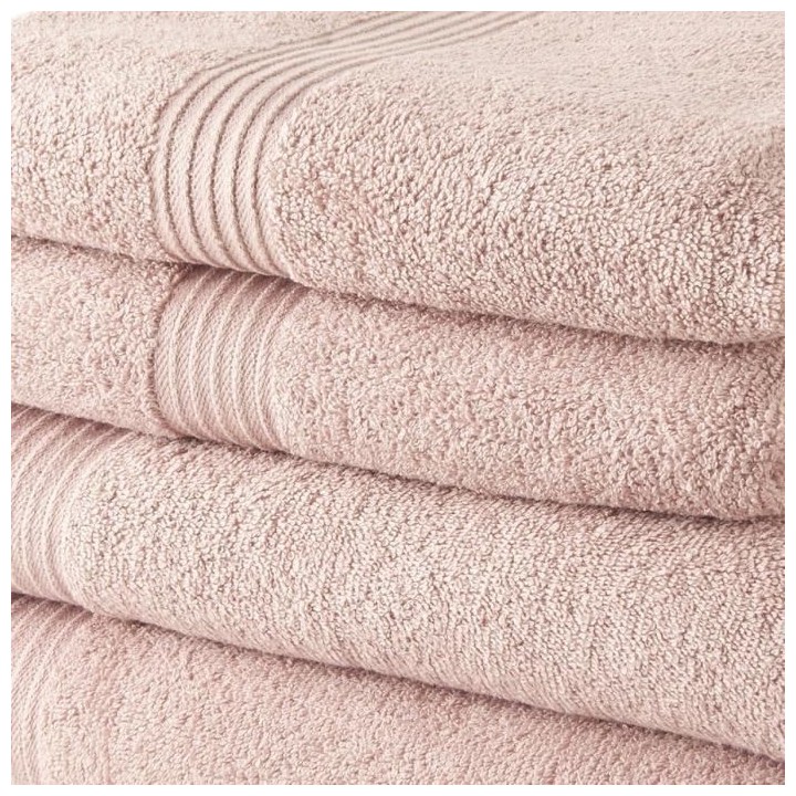 2 Serviettes de toilette TODAY 50x90 + 2 Draps de bain 70x130 cm 100%