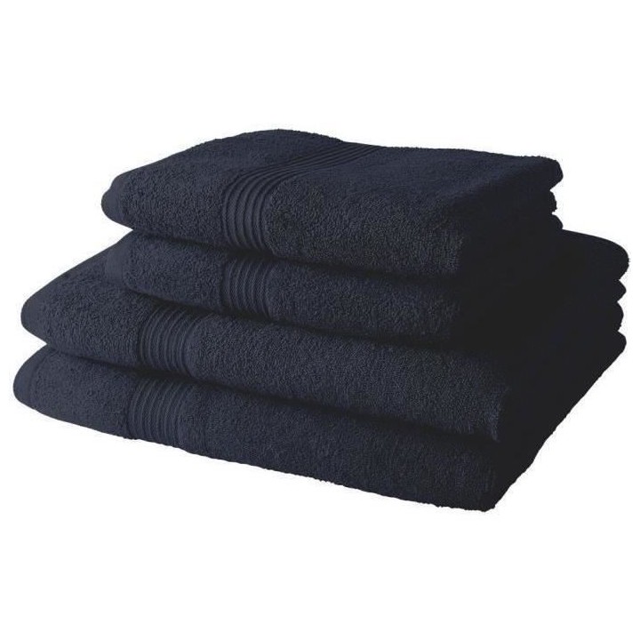 2 Serviettes de bain TODAY 50x90 + 2 Draps de bain 70x130 cm 100% Coto