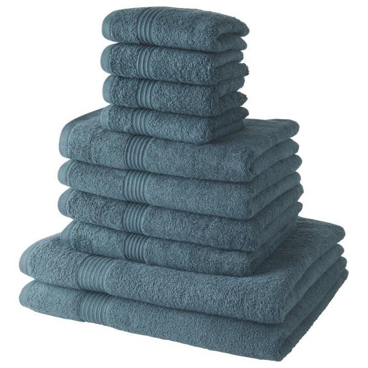 Lot de 4 Serviettes de bain TODAY 30x50 + 4 Serviettes de bain50x90 +