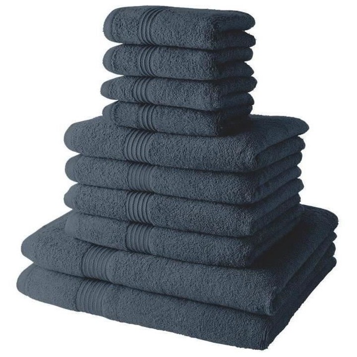 Lot de 4 Serviettes de bain TODAY 30x50 + 4 Serviettes de bain50x90 +