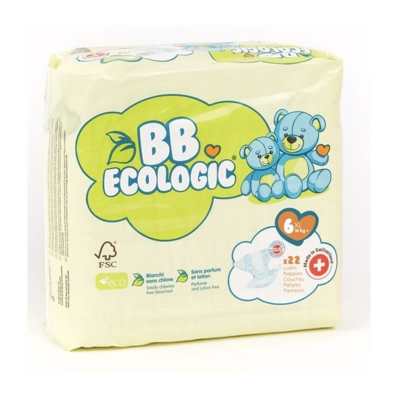 BB ECOLOGIC Couches taille 6 - 22 couches