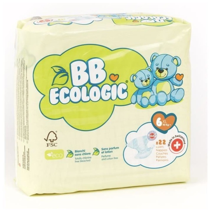 BB ECOLOGIC Couches taille 6 - 22 couches