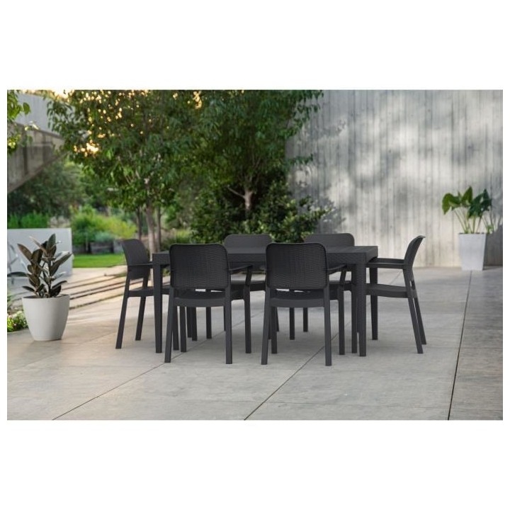 Allibert by KETER - Bella - lot de 6 fauteuils de jardin - en résine