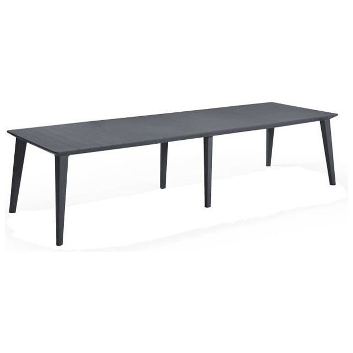 Table Design contemporain 320 cm Graphite - ALLIBERT BY KETER - 8 a 10