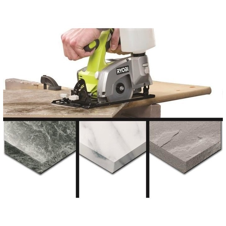 Scie a carrelage RYOBI 18V OnePlus roue 102 mm - sans batterie ni char