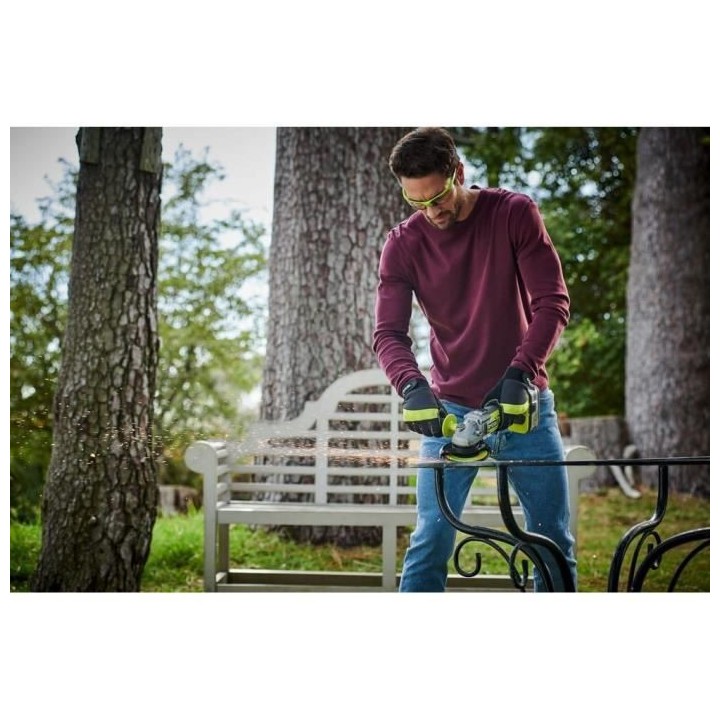 Meuleuse d'angle RYOBI 18V LithiumPlus OnePlus Brushless - 1 batterie