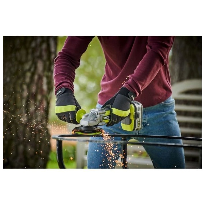 Meuleuse d'angle RYOBI 18V LithiumPlus OnePlus Brushless - 1 batterie