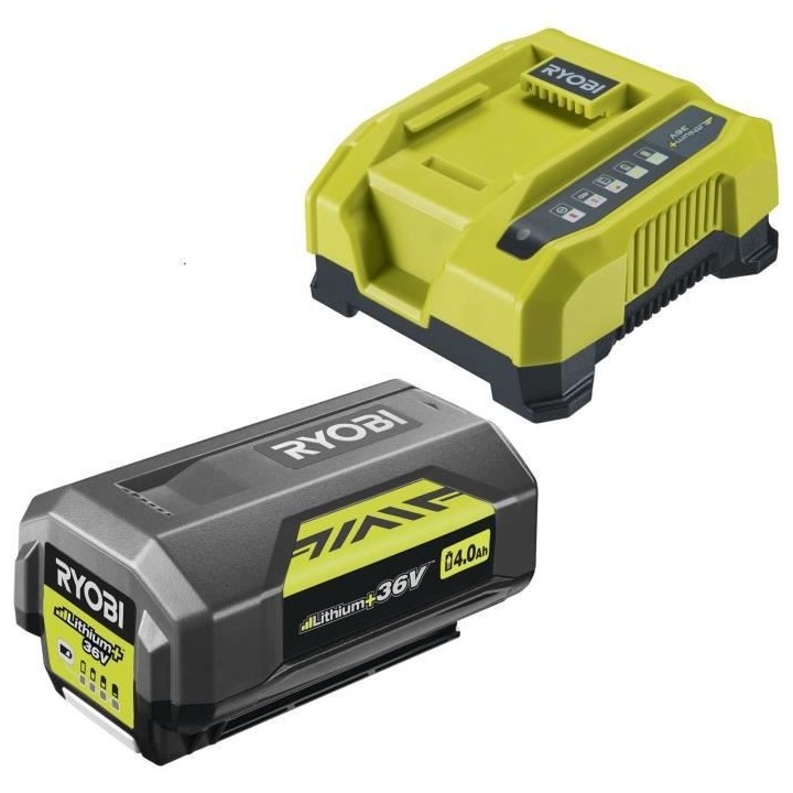 Batterie RYOBI 36V LithiumPlus 4.0 Ah - 1 chargeur rapide RY36BC60A-14