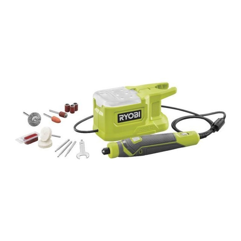 RYOBI ONE+ Mini-outil multifonction 18V avec 15 accessoires - RRT18-0