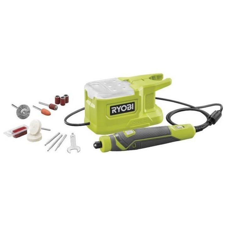 RYOBI ONE+ Mini-outil multifonction 18V avec 15 accessoires - RRT18-0