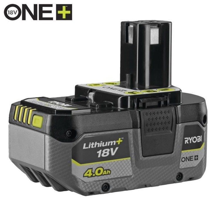 1 batterie lithium+ 18V - 4,0 Ah compacte et 1 chargeur rapide 2,0 A