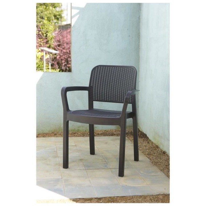 Allibert by KETER – Samanna – lot de 6 fauteuils de jardin – en