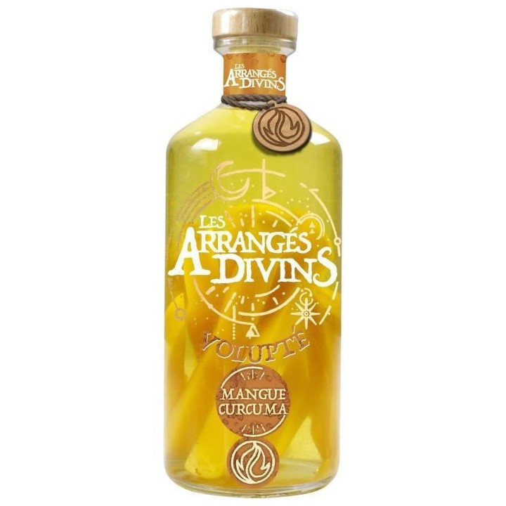 Punch au Rhum Les Arrangés Divins : Volupté - Mangue, Curcuma - 28,7