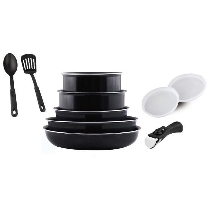 ART&CUISINE Batterie de cuisine - 10 pieces - Tous feux dont induction
