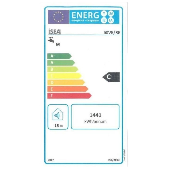 Chauffe Eau Electrique Horizontal Swing ISEA - 50L