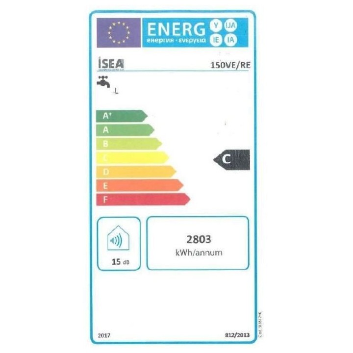 Chauffe Eau Electrique Horizontal Swing ISEA - 150L