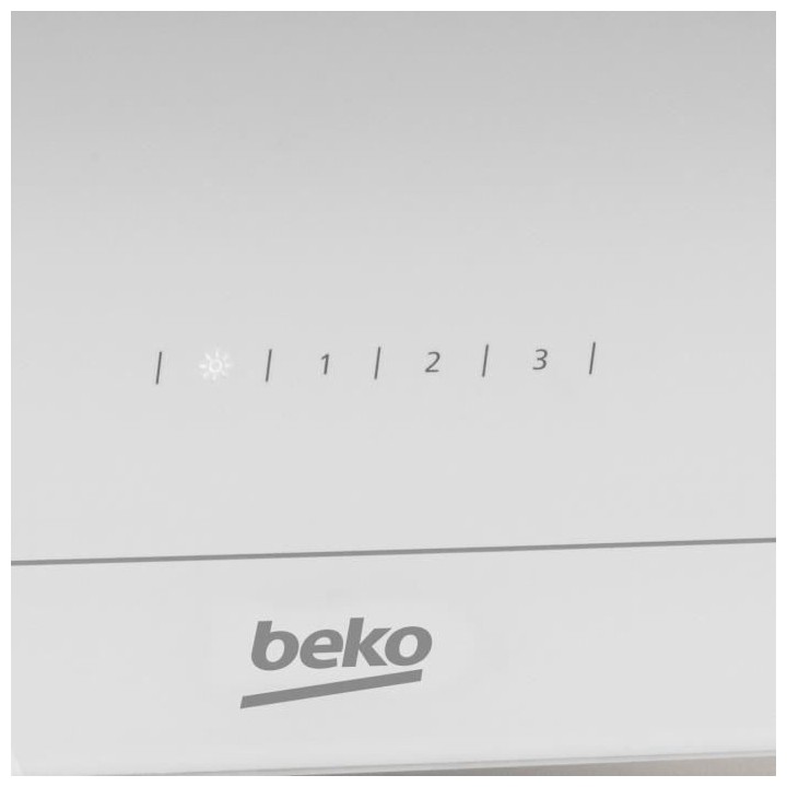 Hotte murale BEKO - HCA62640WH 60 cm - Décor - Plan incliné - 3 Vite