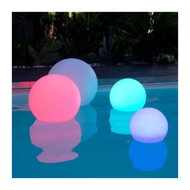 LUMISKY Sphere Led sans fil télécommandable 30 cm - Multicolore