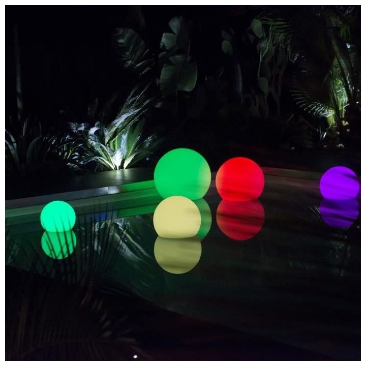 LUMISKY Sphere Led sans fil télécommandable 30 cm - Multicolore
