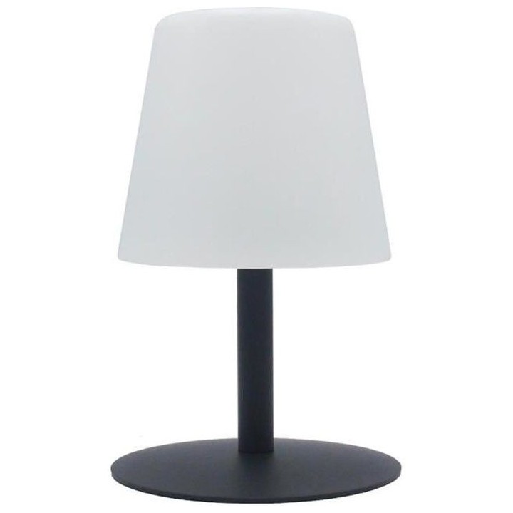 LUMISKY Lampe de table LED sans fil Standy Mini Rock - H 25 cm - Gris