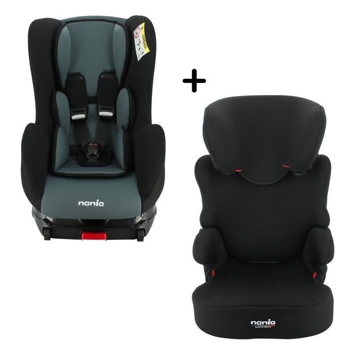 NANIA - Pack siege auto COSMO Isofix Groupe 0/1 (0-18Kg) + siege auto