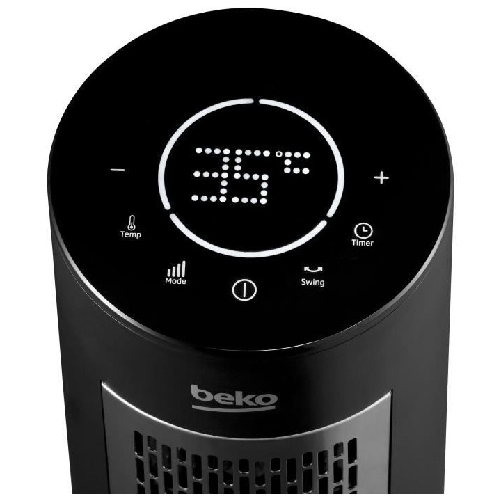 BEKO RHP7122 - Chauffage soufflant céramique - Tour - 2200 W - Minute
