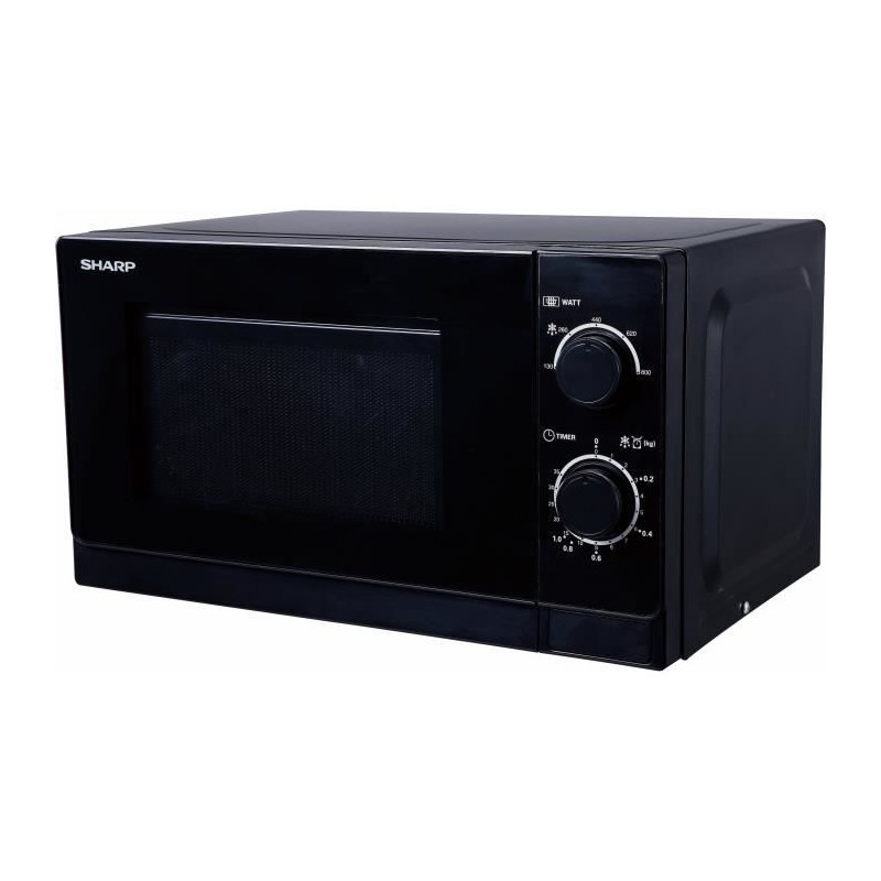 SHARP - R-200BKW - MWO Micro - ondes - 20 L - 800W - 5 niveaux de puissances - Noir