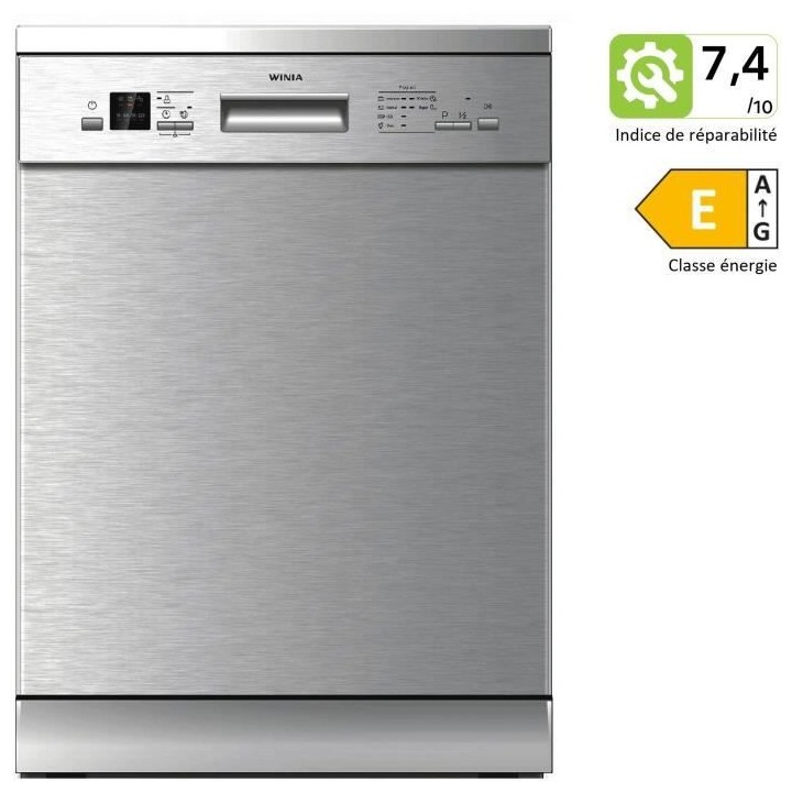 Lave-vaisselle pose libre WINIA WMW-M1425IX47 - 14 couverts - L60cm -