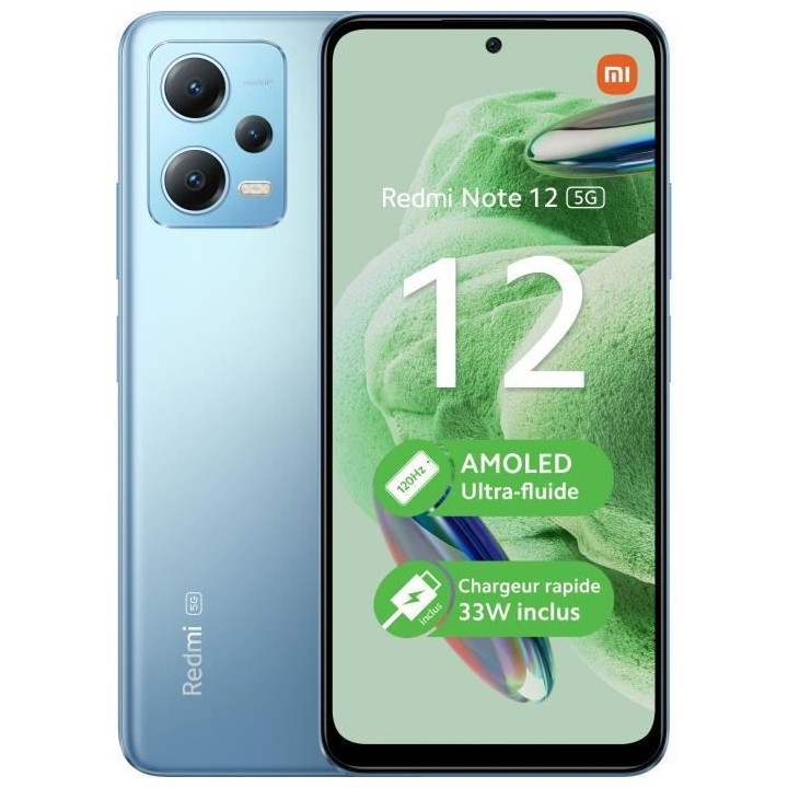 XIAOMI Redmi Note 12 128Go 5G Bleu