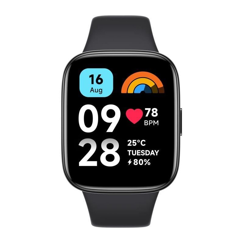 Montre connectée Redmi Watch 3 Active - écran 1,83'' - noir