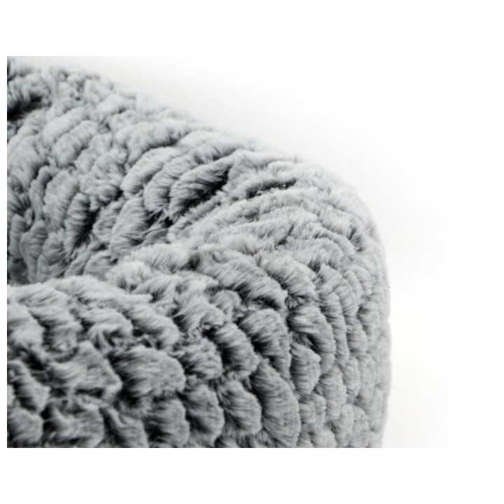 AIME Corbeille fourrure S Ø 45 cm - Beige - Pour chat et petit chien