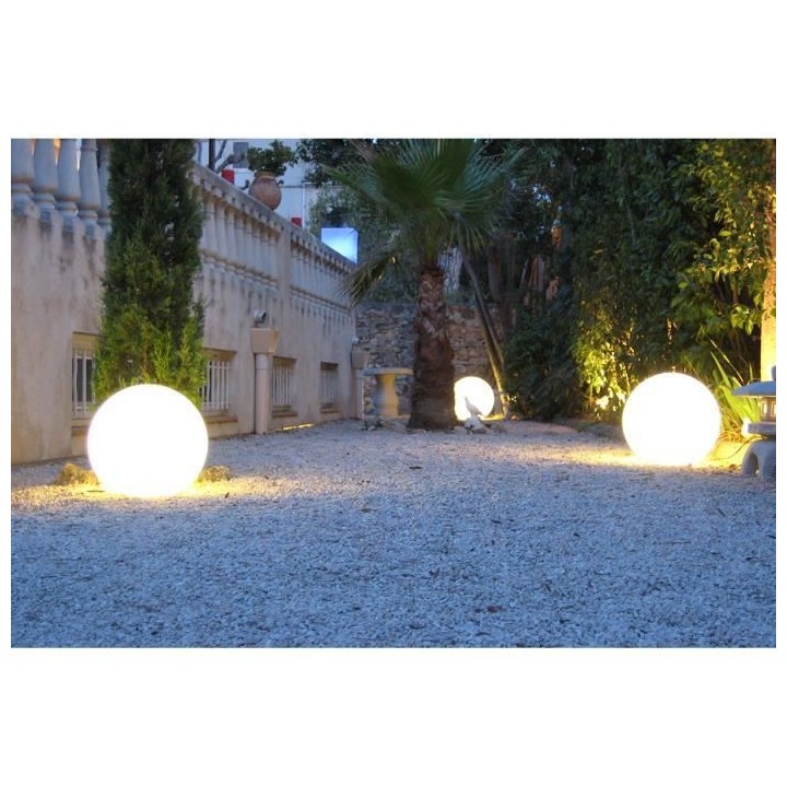 LUMISKY - Boule lumineuse filaire pour extérieur LED - blanc BOBBY -