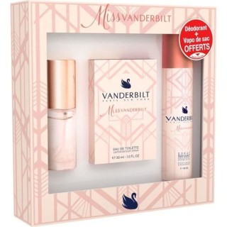 VANDERBILT Coffret, Eau de toilette 30 mL avec Vaporisateur de sac 15m