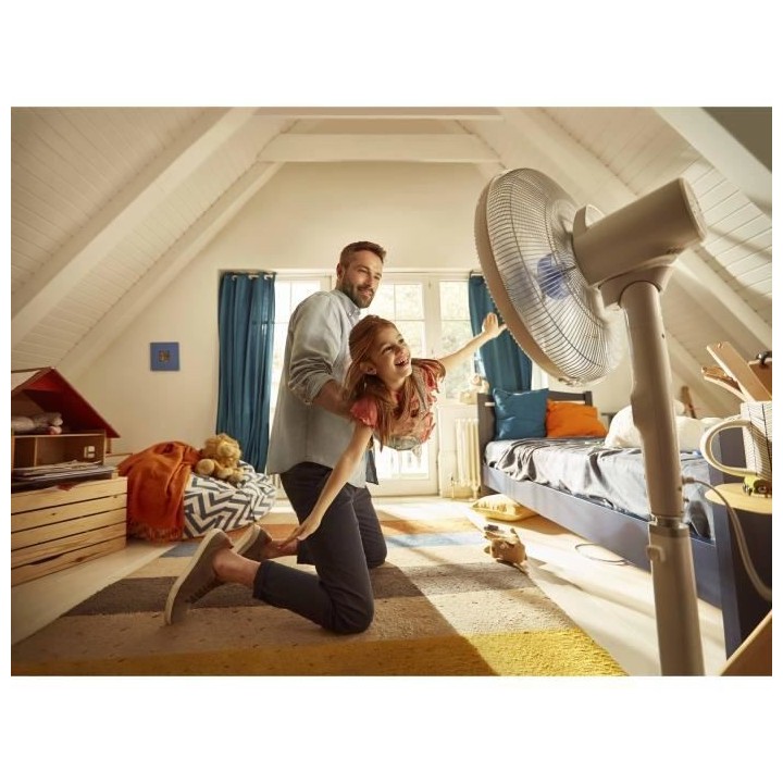 Ventilateur sur pied BEKO EFS7000WI - Moteur ProSmart Inverter, 12 niv