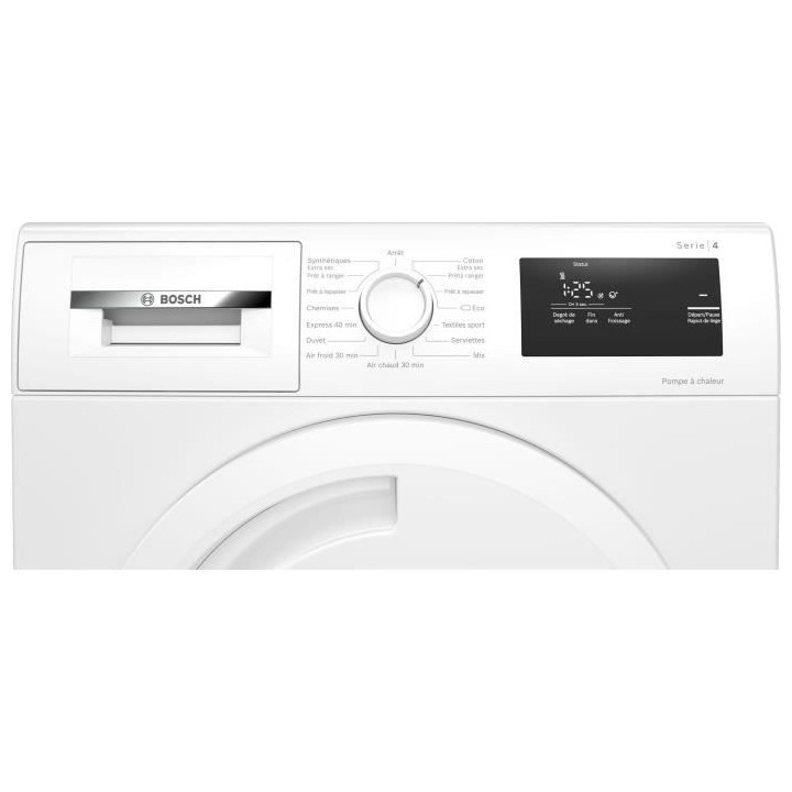 Seche-linge pompe a chaleur BOSCH WTH83014FR SER4 - 8 kg - Classe A+ -