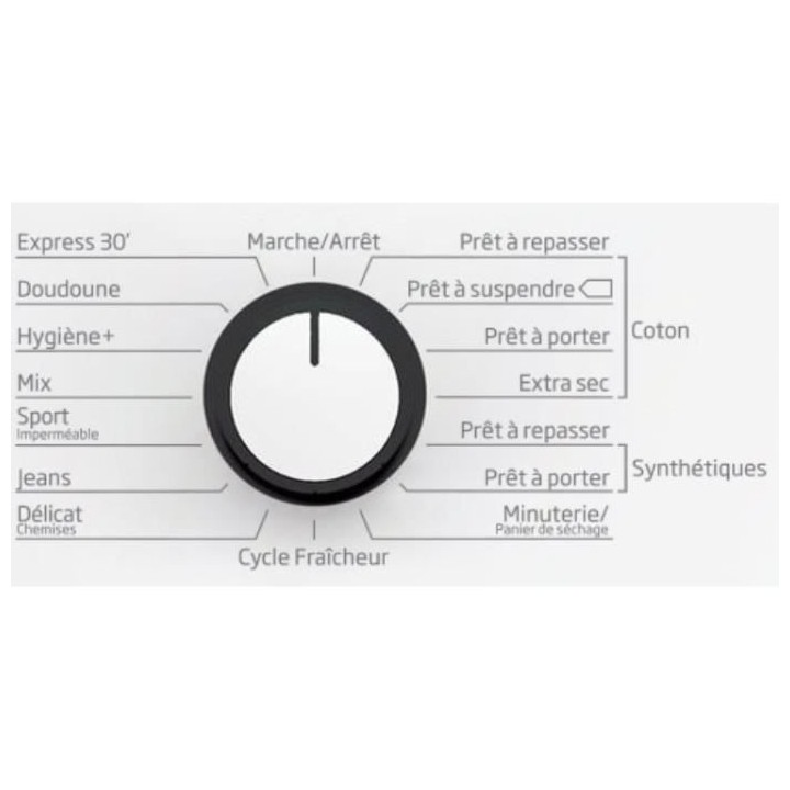 Seche-linge pompe a chaleur BEKO SLMCD072W - 7 kg - Classe A++ - Dépa