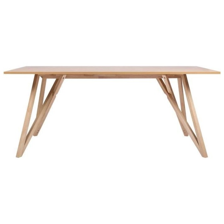 Table a manger - plateau placage frene- Scandinave -L 180 cm- Sawyer