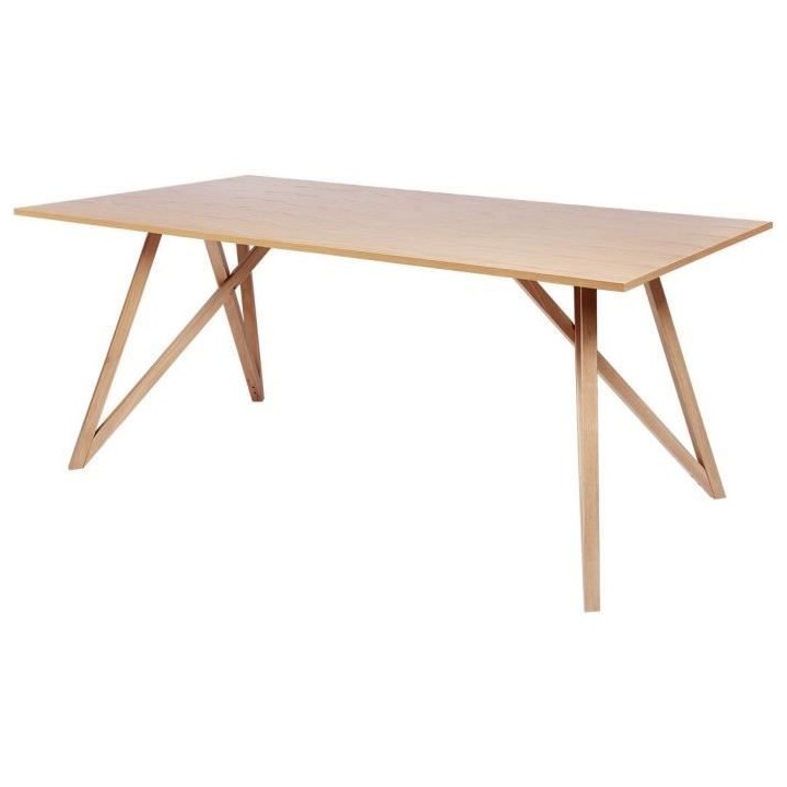 Table a manger - plateau placage frene- Scandinave -L 180 cm- Sawyer