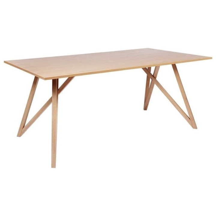 Table a manger - plateau placage frene- Scandinave -L 180 cm- Sawyer