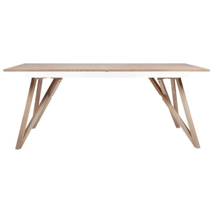 Table a manger extensible - plateau placage frene- Scandinave - SAWYER