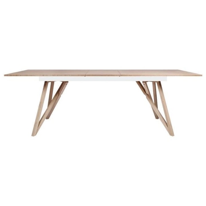 Table a manger extensible - plateau placage frene- Scandinave - SAWYER