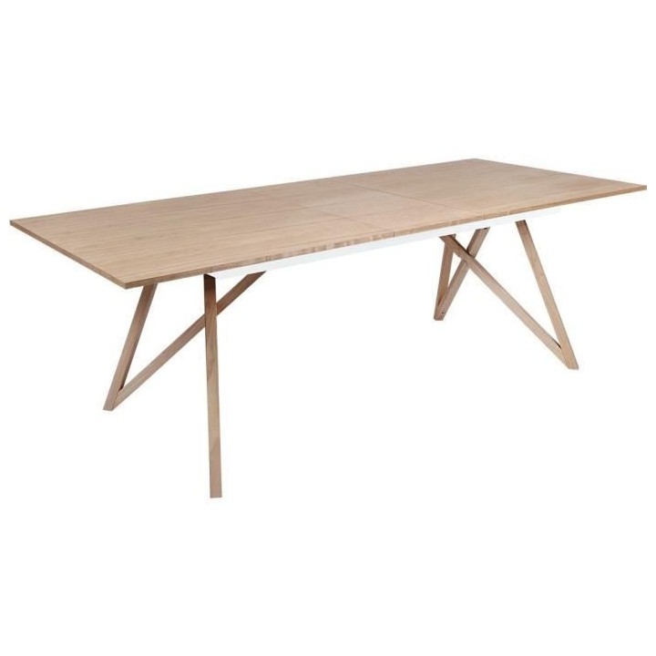Table a manger extensible - plateau placage frene- Scandinave - SAWYER