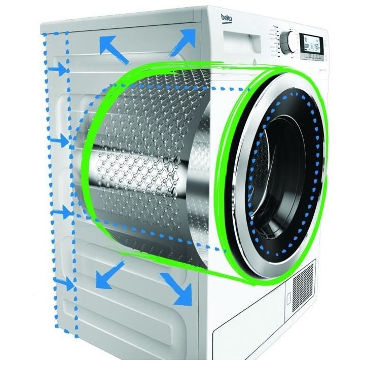 Seche-linge pompe a chaleur BEKO SLMCD072W - 7 kg - Classe A++ - Dépa