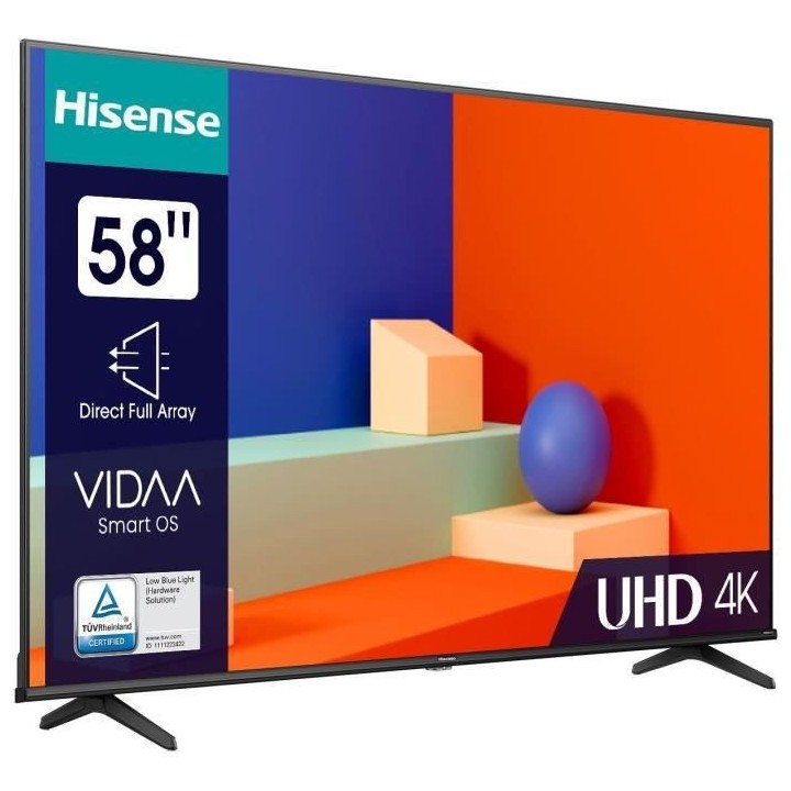 TV LED HISENSE - 58A6K - 65'' (147 CM) - UHD 4K - DOLBY VISION - DTS V