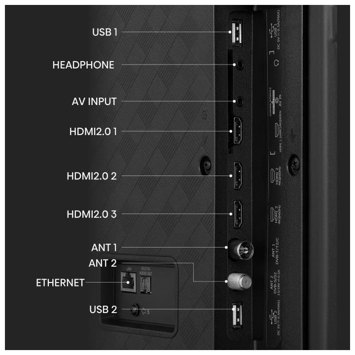 TV LED HISENSE - 58A6K - 65'' (147 CM) - UHD 4K - DOLBY VISION - DTS V